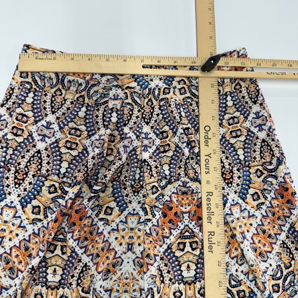 Cynthia Rowley Skirt Women Small Multicolor Maxi‎ Boho Paisley Geometric Stretch - Picture 6 of 7